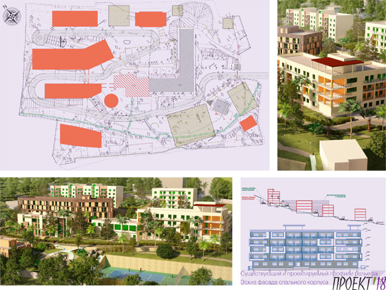 Архитектурно-планировочная концепция развития санатория в Сочи